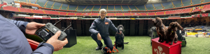 Dog and drone training